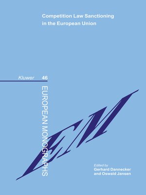 cover image of Competition Law Sanctioning in the European Union